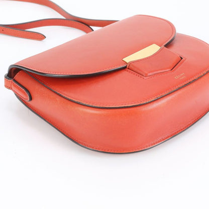 Celine Trotter Crossbody Gold Hardware Leather Shoulder Bag Crossbody Genuine