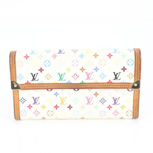 Louis Vuitton Monogram Multicolor Porte Trésor International M92659 Leather
