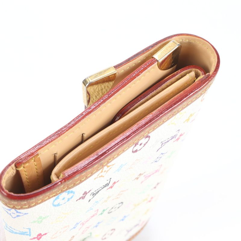 Louis Vuitton Monogram Multicolor Porte Trésor International M92659 Leather