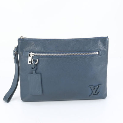 Louis Vuitton LV Aerogram Pochette M81029 Leather Second Bag With RFID Clutch
