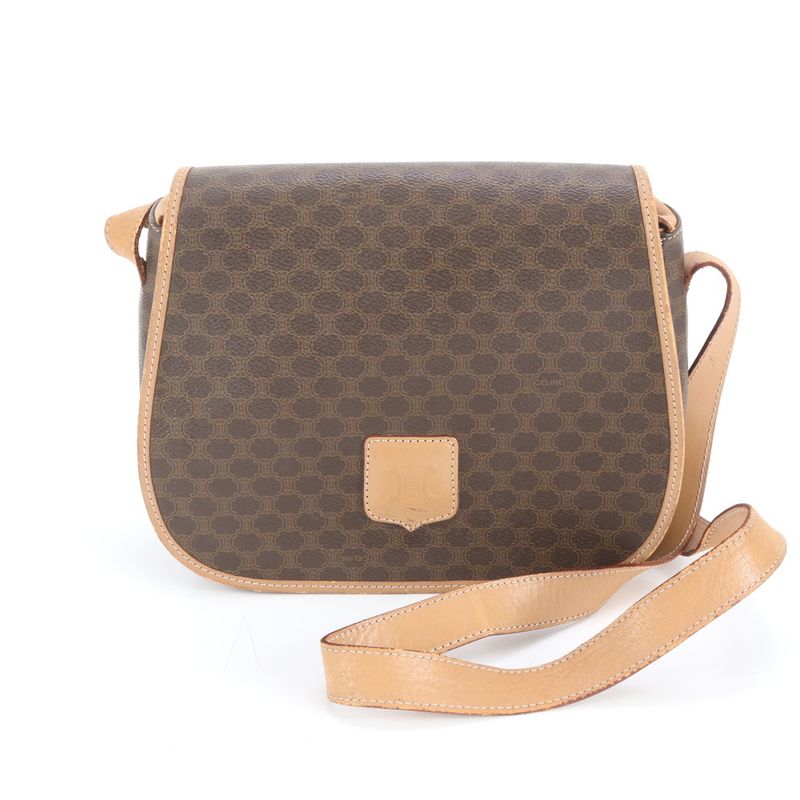 Celine Macadam Crossbody Leather Shoulder Bag Crossbody Hand Genuine Leather