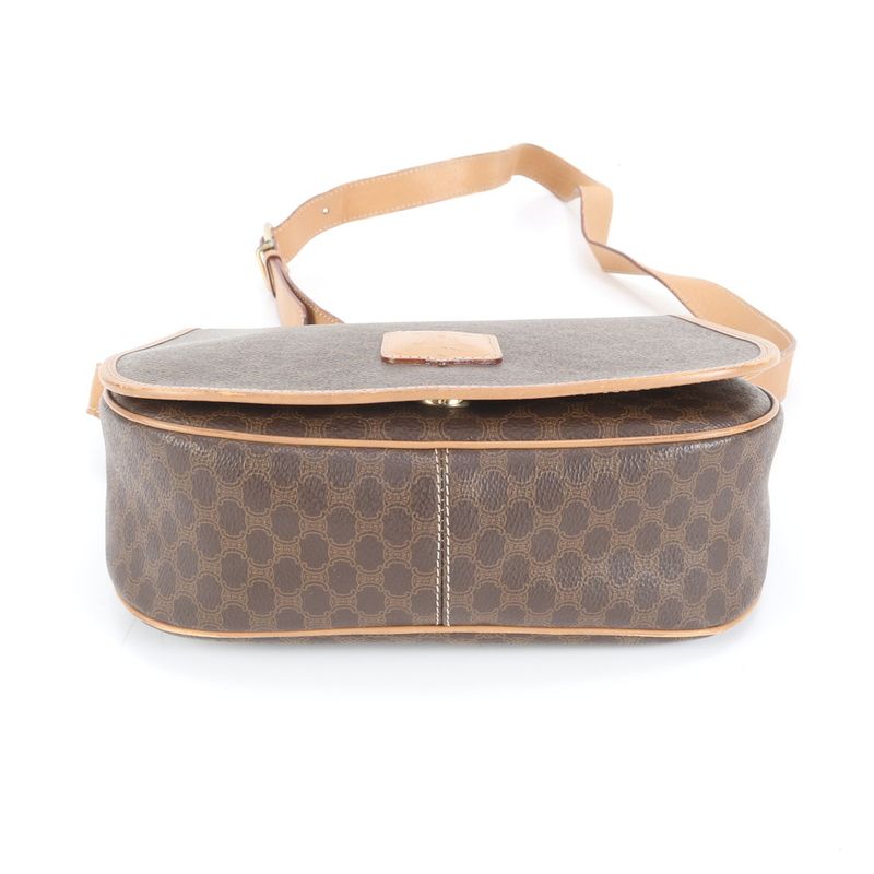 Celine Macadam Crossbody Leather Shoulder Bag Crossbody Hand Genuine Leather