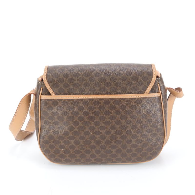Celine Macadam Crossbody Leather Shoulder Bag Crossbody Hand Genuine Leather