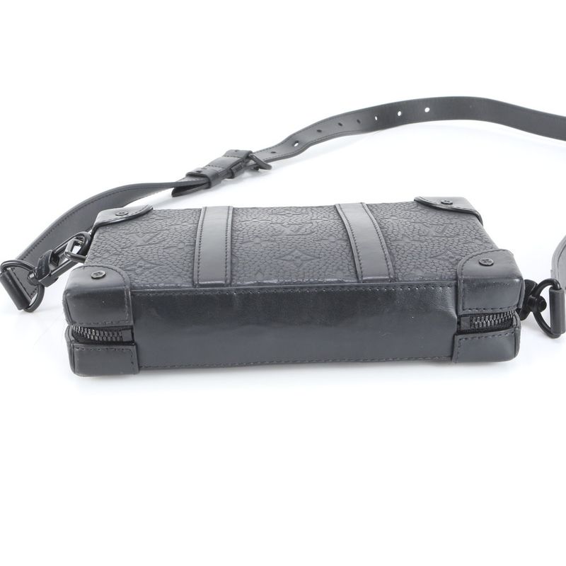 Louis Vuitton Monogram Eclipse Soft Trunk With RFID M80224 Leather Shoulder Bag