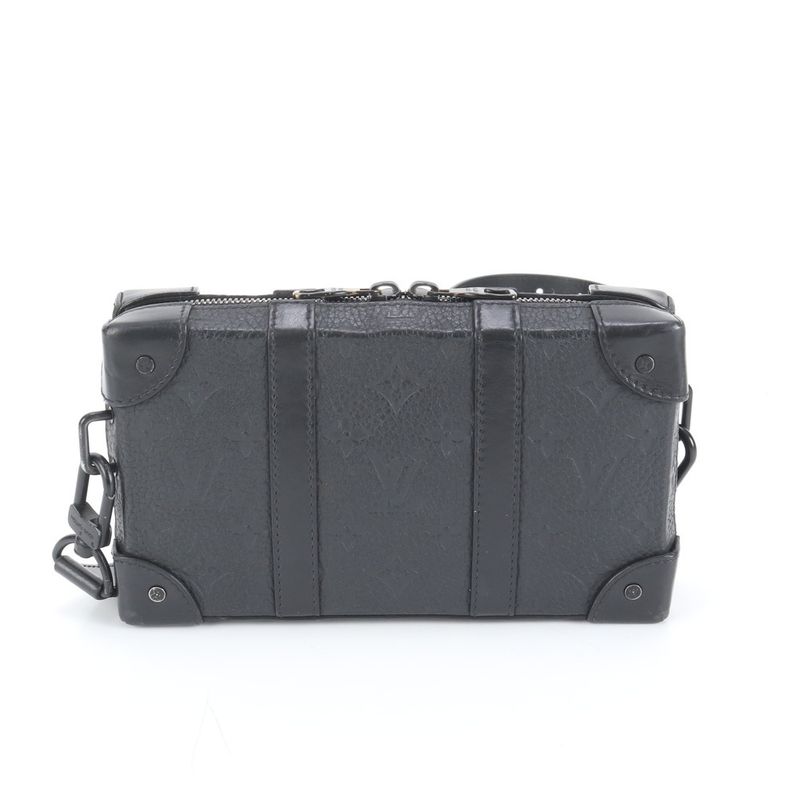 Louis Vuitton Monogram Eclipse Soft Trunk With RFID M80224 Leather Shoulder Bag