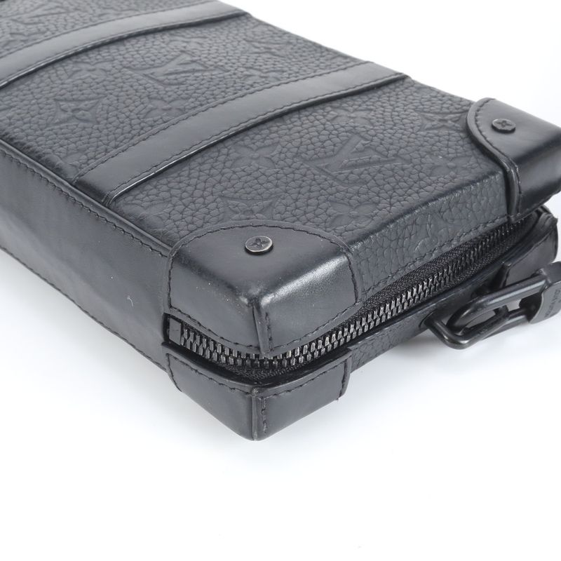 Louis Vuitton Monogram Eclipse Soft Trunk With RFID M80224 Leather Shoulder Bag