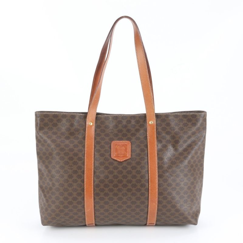 Celine Macadam Leather Tote Bag Shoulder Business Commute Document Bag A4 Men