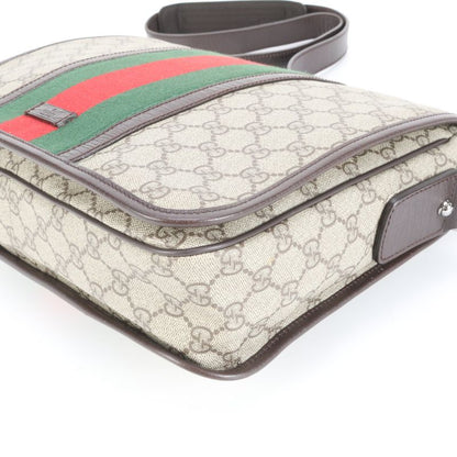 Gucci GG Supreme Sherry Line 145844 Leather Shoulder Bag Crossbody Messenger
