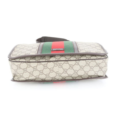 Gucci GG Supreme Sherry Line 145844 Leather Shoulder Bag Crossbody Messenger