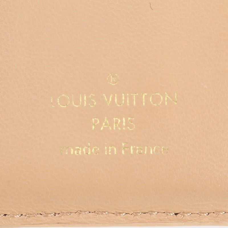 Louis Vuitton Monogram Coussin With RFID Portefeuille Roux Leather Fold Wallet