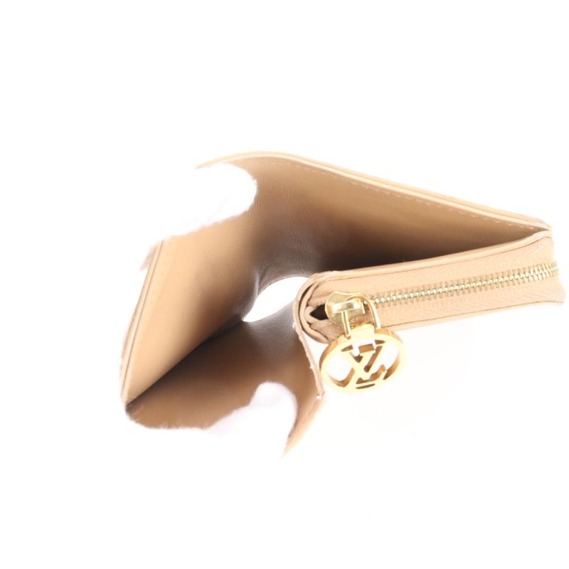 Louis Vuitton Monogram Coussin With RFID Portefeuille Roux Leather Fold Wallet