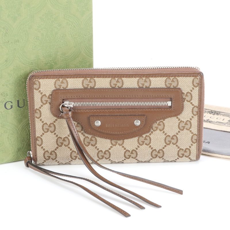 Gucci X Balenciaga Hacker Project Neo-classic GG Canvas Long Wallet