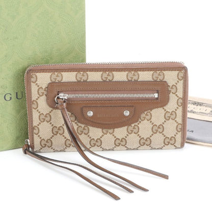 Gucci X Balenciaga Hacker Project Neo-classic GG Canvas Long Wallet