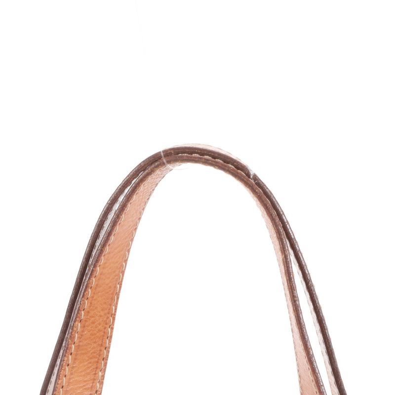 Vintage Celine Macadam Leather Tote Bag Shoulder Brown Women's EEM Da37-6