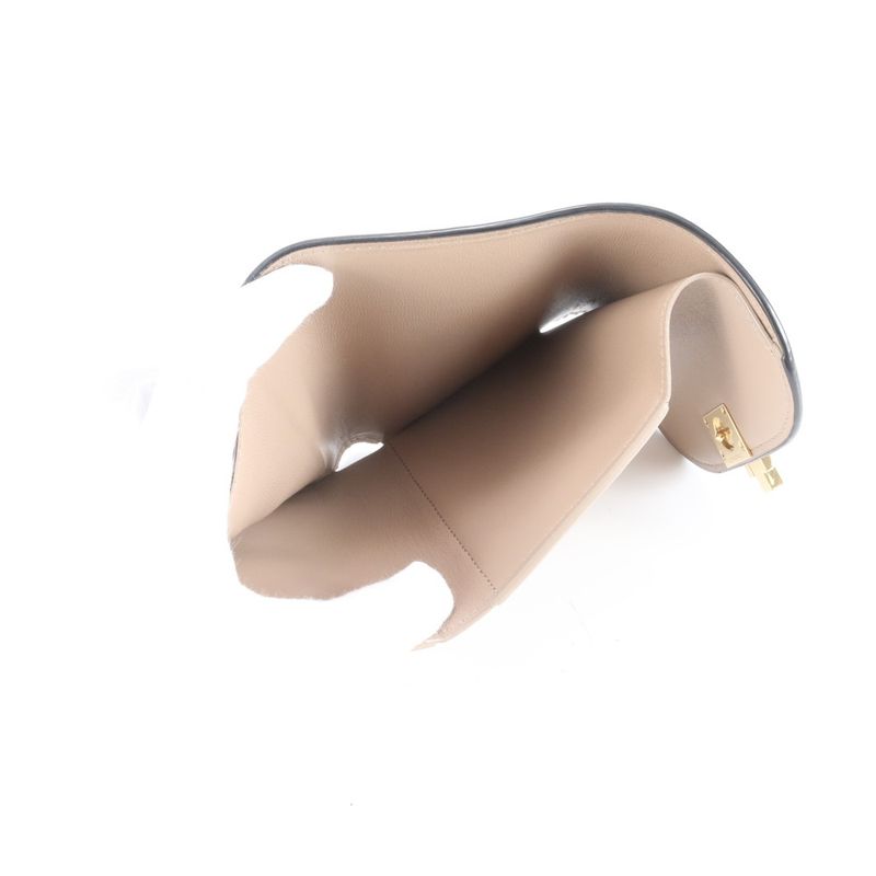 Tiffany & Co T Logo Leather Trifold Wallet Compact Wallet Genuine Black Women's