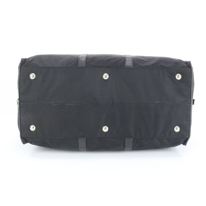 Prada Tessuto Nylon Saffiano Leather Boston Bag Business Travel Tote Carry