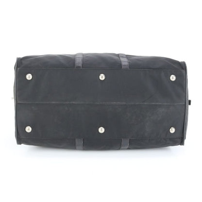 Prada Tessuto Nylon Saffiano Leather Boston Bag Business Travel Tote Carry