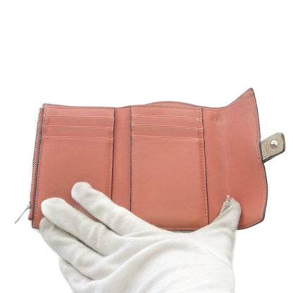 Loewe Vertical Wallet Small Trifold Wallet Leather Beige