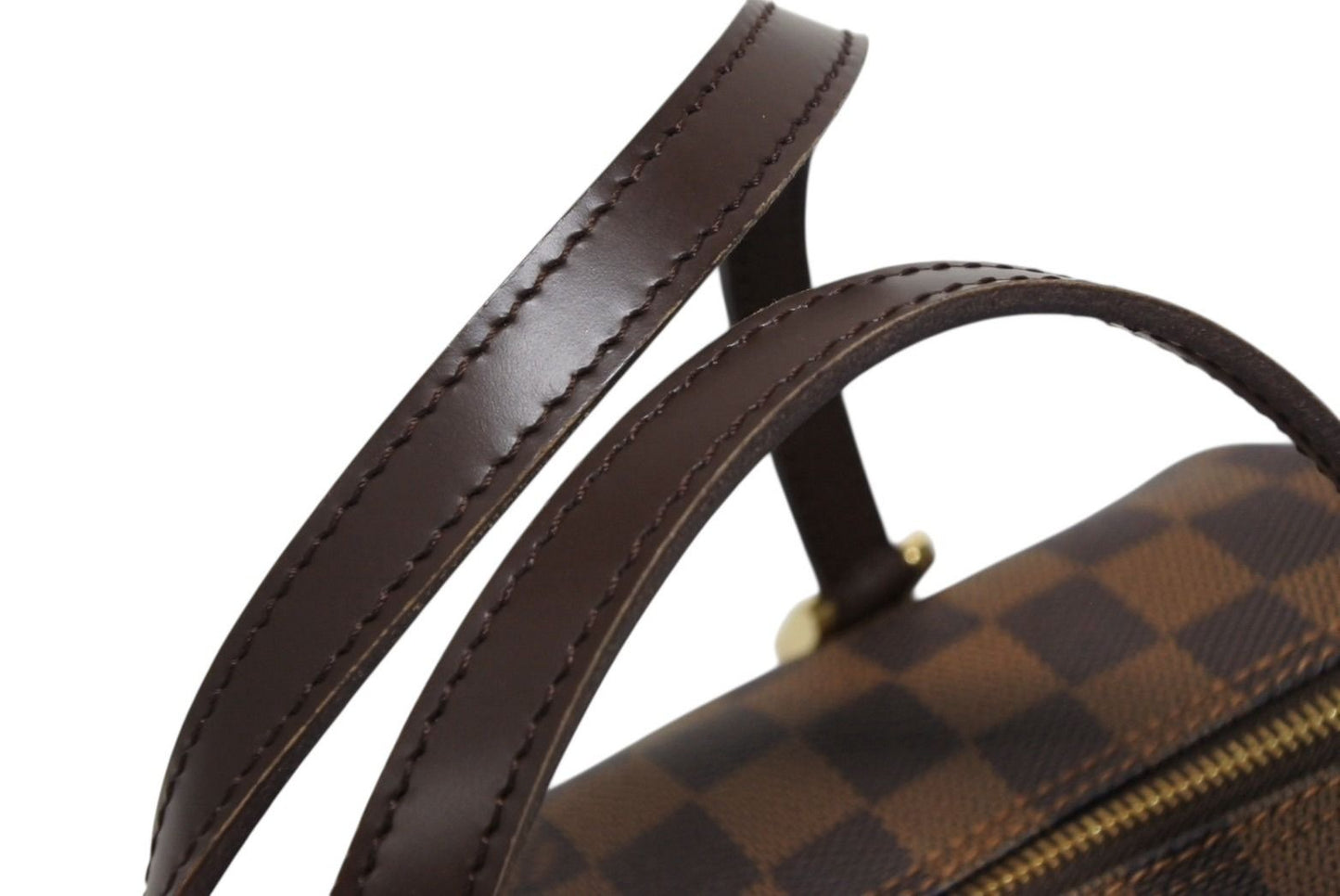 Louis Vuitton Handbag Drum Shape Tubular Damier Papillon 26 Brown Gold — view 7
