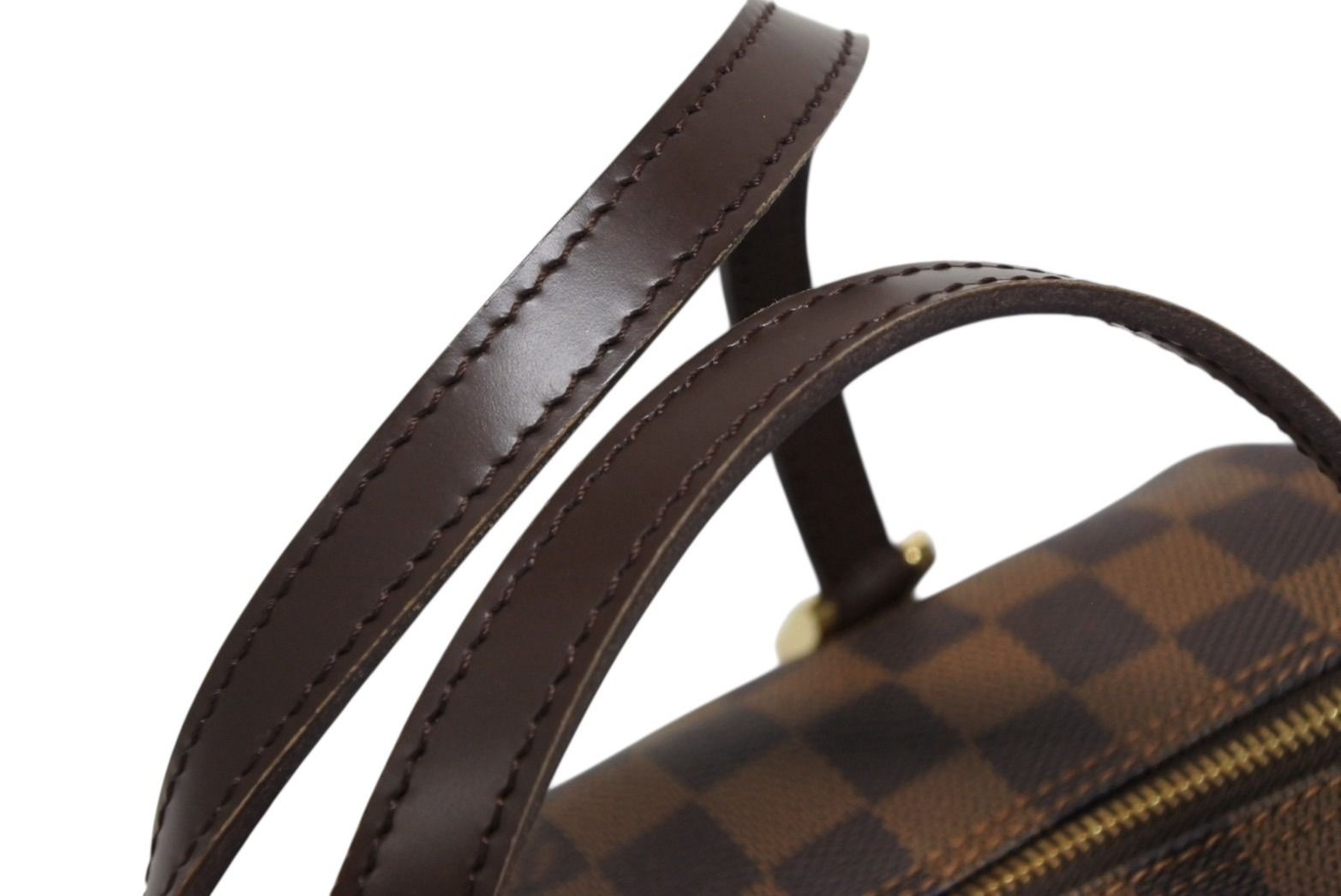 Louis Vuitton Handbag Drum Shape Tubular Damier Papillon 26 Brown Gold — view 7