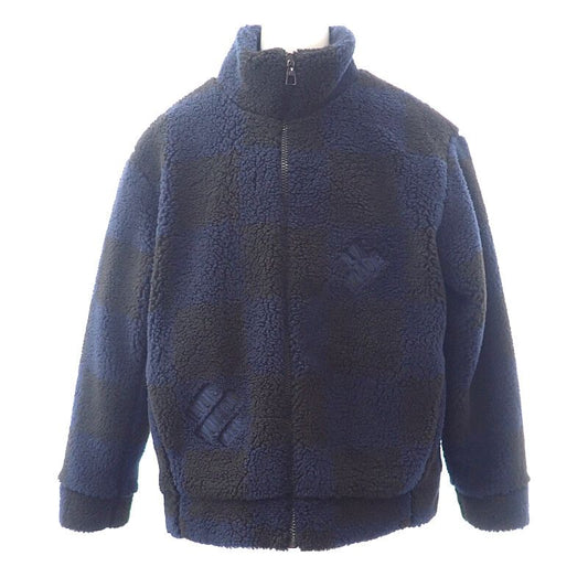 Louis Vuitton Damier Boa Fleece XL Outerwear Polyester Navy Men's NIGO Collabora