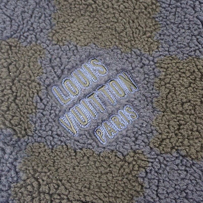 Louis Vuitton Damier Boa Fleece XL Outerwear Polyester Navy Men's NIGO Collabora