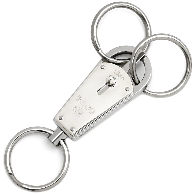 Tiffany & Co Tiffany & Co Key Holder 1837 Makers Bullet Key Ring Silver 925