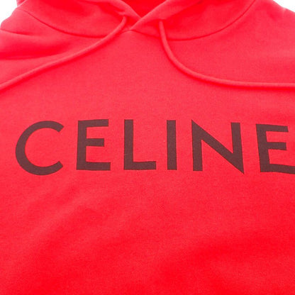 Celine Loose Hoodie Size L 2y321670q Hoodie Pullover Cotton Red Mens [A Rank