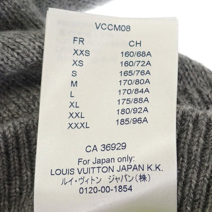 Louis Vuitton Monogram Cashmere XL Knit Cashmere Gray Yellow Men's [A Rank