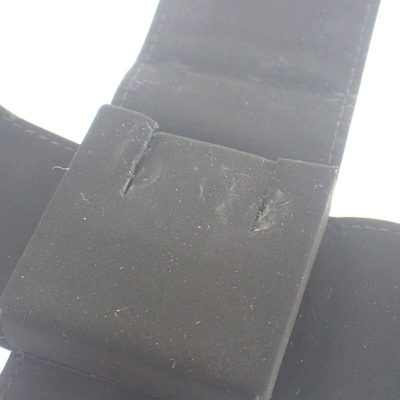 Chanel CC Square Earrings Metal White Crystal Coco Mark Silver Hardware Ladies