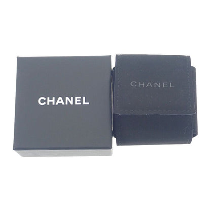 Chanel CC Coco Mark I25S Earrings Metal Faux Pearl Clear Strass Women's