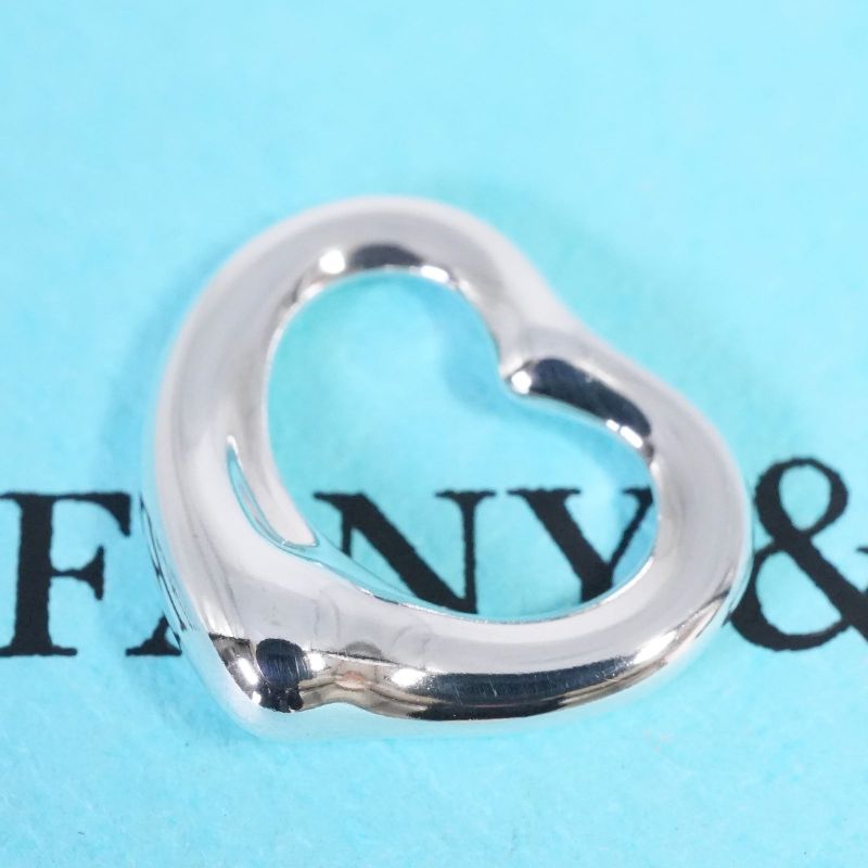 1.7mm (0.07in) Tiffany & Co Open Heart Pendant Top 25-1912