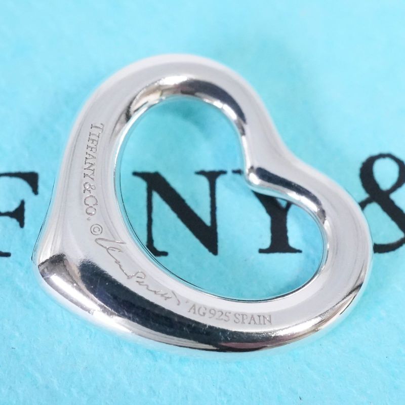 1.7mm (0.07in) Tiffany & Co Open Heart Pendant Top 25-1912