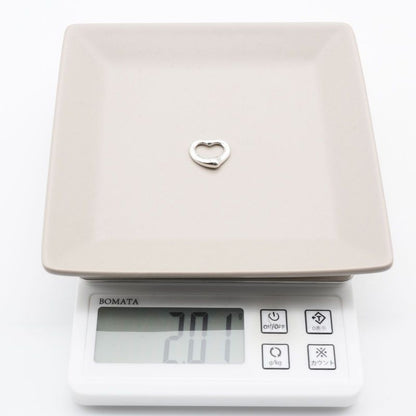 1.7mm (0.07in) Tiffany & Co Open Heart Pendant Top 25-1912