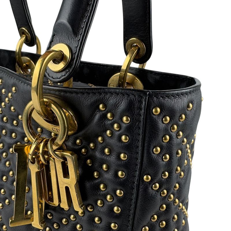 Christian DIOR Shoulder Bag Handbag Lady Dior