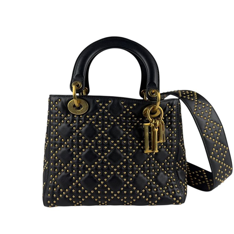 Christian DIOR Shoulder Bag Handbag Lady Dior