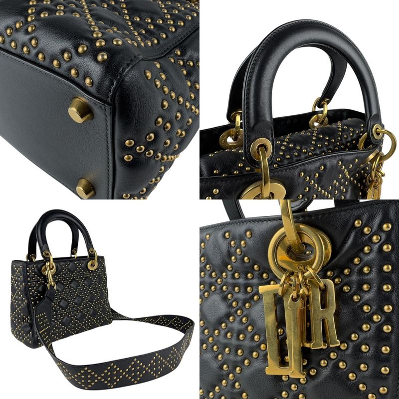 Christian DIOR Shoulder Bag Handbag Lady Dior