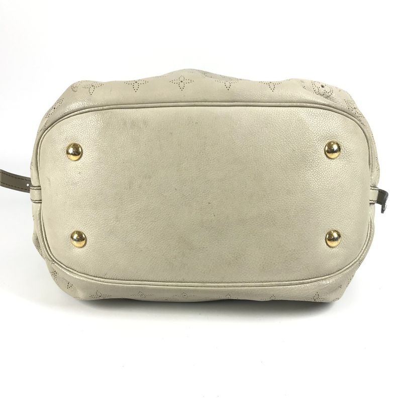 Louis Vuitton Shoulder Bag Mahina L M93819 Monogram Mahina Leather Opal White