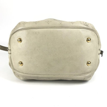 Louis Vuitton Shoulder Bag Mahina L M93819 Monogram Mahina Leather Opal White