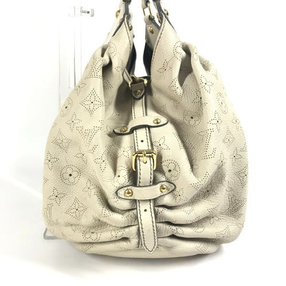 Louis Vuitton Shoulder Bag Mahina L M93819 Monogram Mahina Leather Opal White