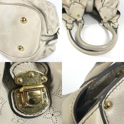 Louis Vuitton Shoulder Bag Mahina L M93819 Monogram Mahina Leather Opal White