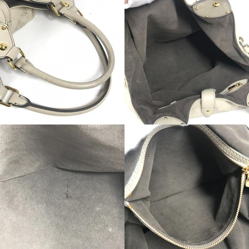 Louis Vuitton Shoulder Bag Mahina L M93819 Monogram Mahina Leather Opal White