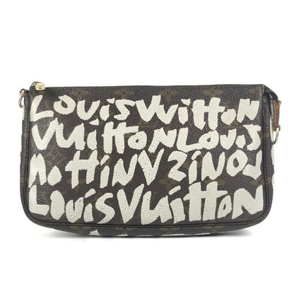 Louis Vuitton Shoulder Bag Pochette Accessoire Monogram Graffiti Canvas Argent