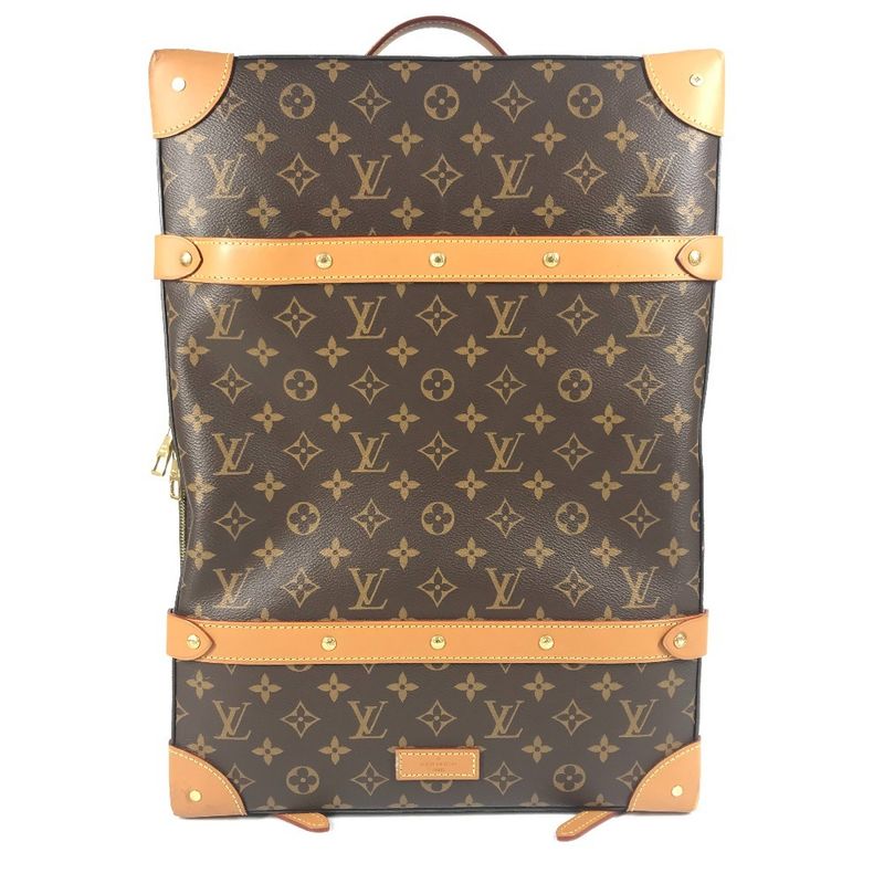 Louis Vuitton Backpack Sac Soft Trunk Backpack MM M44749 Monogram Canvas Brown