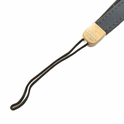 Gucci Strap Charm Rocking G Leather Navy Blue Navy