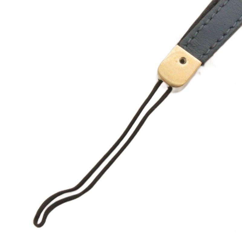 Gucci Strap Charm Rocking G Leather Navy Blue Navy