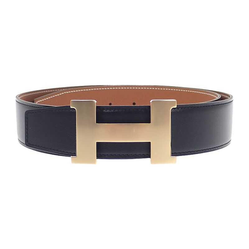 Hermes H Hermes H Constance H077971caaa085 Belt Box Calf Togo Black Gold