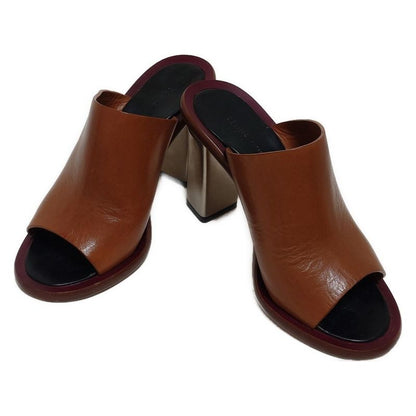 Celine Mules 34 Women - Brown Leather