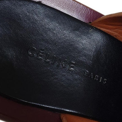 Celine Mules 34 Women - Brown Leather