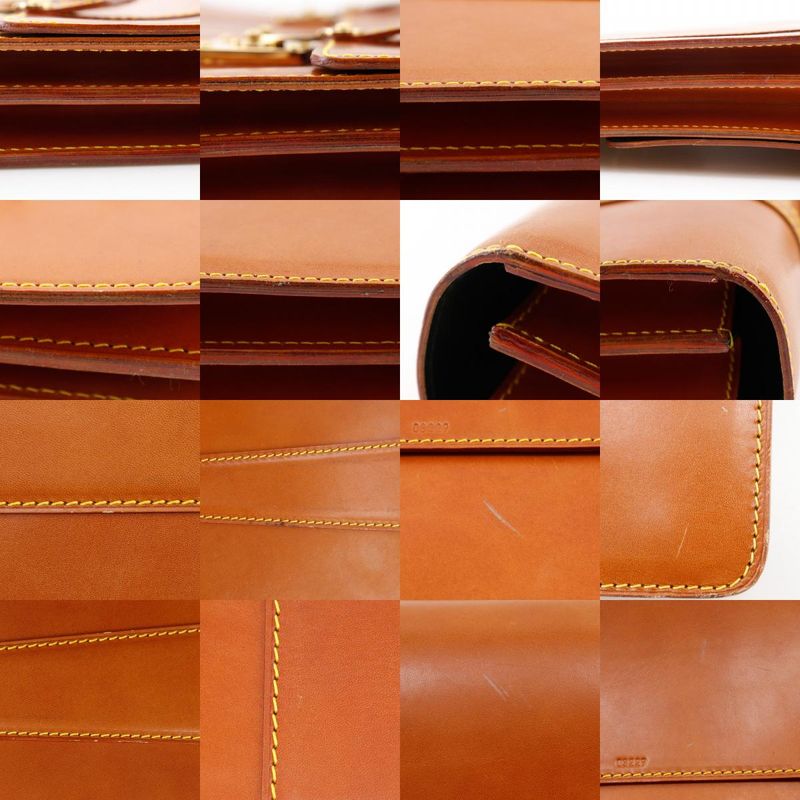 Louis Vuitton Selvyt Nubuck Leather Vintage Nomade Camel Mi8905 Men's Business